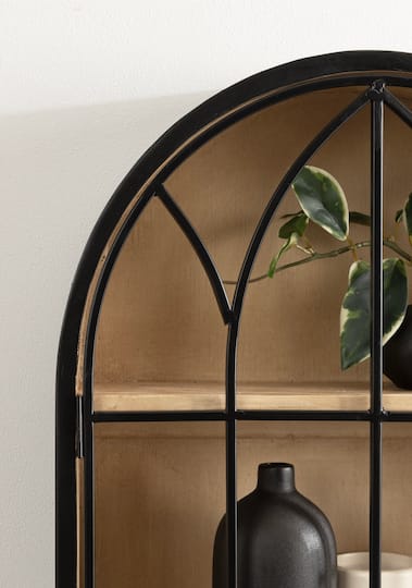 Kate and Laurel Megara Arched Wall Mounted Cabinet